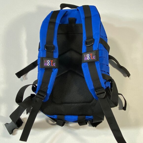 25L Blue Tactical Backpack With Adjustable Straps & Multiple Compartments - Picture 8 of 9